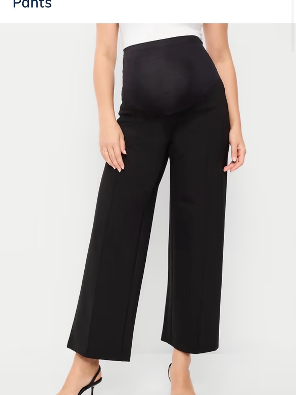 Old Navy Maternity Wide-Leg Pants - Black